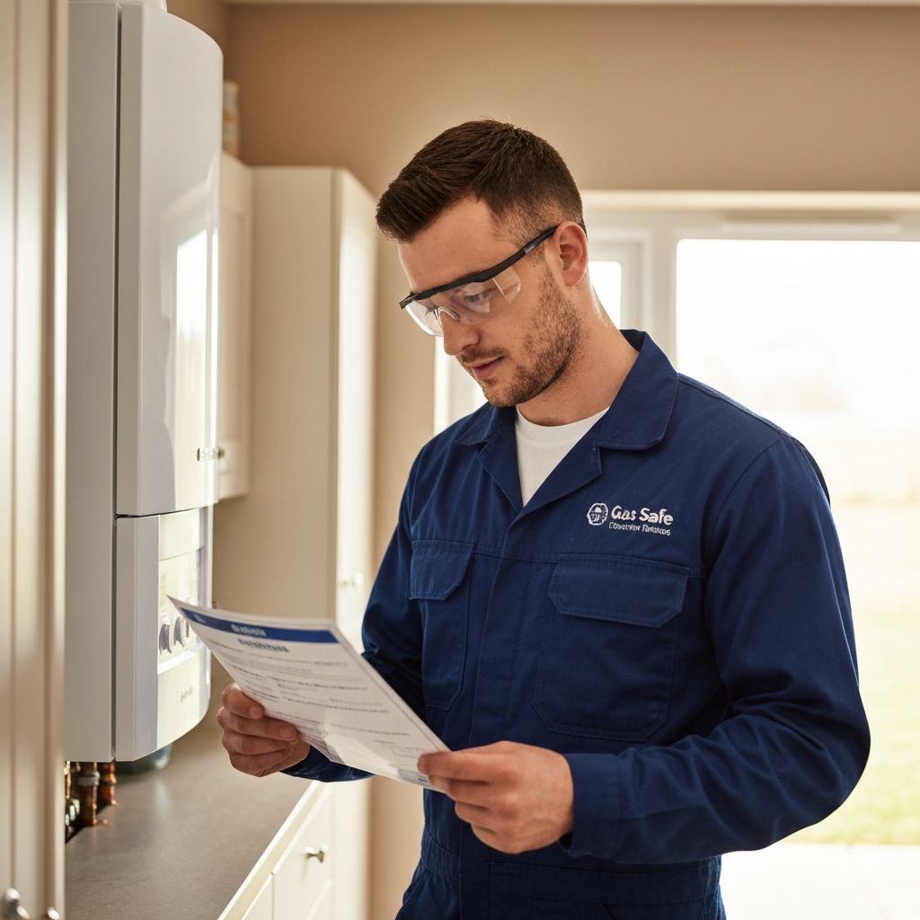 Gas Safe registered gas engineers near me performing safety inspection in London