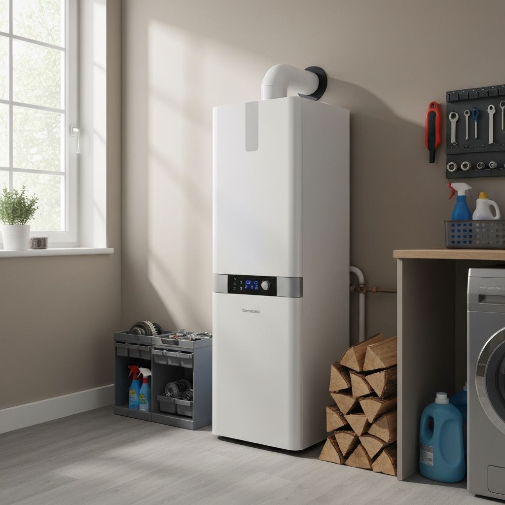 Modern combi boiler installed by gas engineers near me in London home